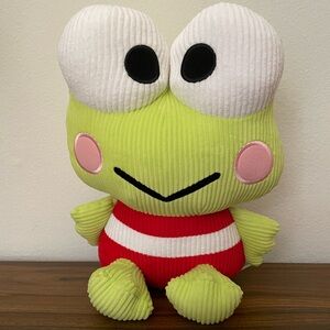 12 Inch Corduroy Keroppi Plushie BRAND NEW from Round1 Exclusive